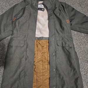 Legendary Whitetails Men's Gray Raincoat with Tan Lining